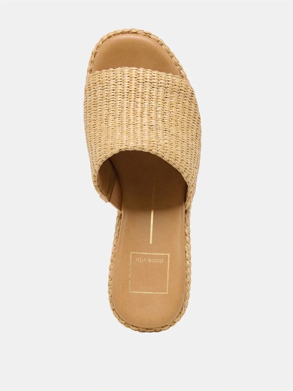 Dolce Vita Joclyn Wedge Sandals Light Natural Raffia Women’s Size 11 NWT